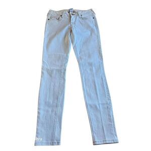 True religion womens Sz 27 Shannon white low rise skinny jeans